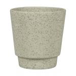 Pot Odense Plain Sand Green M 15x15 cm groene ronde bloempot voor binnen