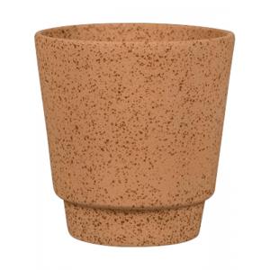 Pot Odense Plain Sand Terracotta M 15x15 cm terracotta ronde bloempot voor binnen