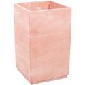 Terracotta Basic High Cubo 36x36x60 cm vierkante terracotta pot