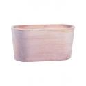 Terracotta Moderne Cassetta Semiovale XXL 70x35x35 cm ovale terracotta pot