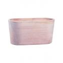 Terracotta Moderne Cassetta Semiovale XXXL 80x40x40 cm ovale terracotta pot