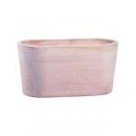 Terracotta Moderne Cassetta Semiovale XXXL 80x40x40 cm ovale terracotta pot