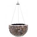 Ocean pearl hanging bowl brown M