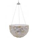 Ocean pearl hanging bowl white M