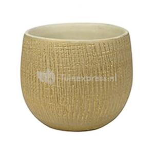 Pot Ryan Shiny Sand 15 cm ronde bloempot voor binnen