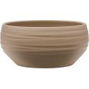 Pot Groove Bowl Monaco GreyBeige 24x11 cm beige ronde bloempot voor binnen