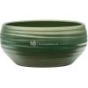 Pot Groove Bowl Monaco Stone Pearl Green 24x11 cm groene ronde bloempot