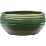 Pot Groove Bowl Monaco Stone Pearl Green 24x11 cm groene ronde bloempot