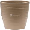 Pot Groove Couple Boston Greybeige 17x15 cm beige ronde bloempot voor binnen