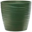 Pot Groove Couple Boston Stone Pearl Green 17x15 cm groene ronde bloempot voor binnen