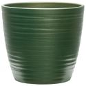 Pot Groove Couple Boston Stone Pearl Green 22x20 cm groene ronde bloempot voor binnen