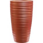 Pot Groove Partner Chic Stone Pearl Red 16x29 cm rode ronde bloempot voor binnen