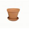 Terracotta pot 11 cm met schotel set