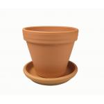 Terracotta pot 30 cm met schotel set