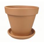 Terracotta pot 43 cm met schotel set