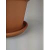 Terracotta bloempotten 50 cm met schotel quadro set