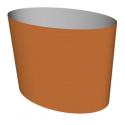 Cortenstaal plantenbak Big Oval 95x55x75cm op wielen