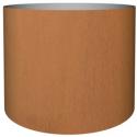 Cortenstaal plantenbak Standard cylinder 102x120cm op wielen