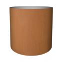Cortenstaal plantenbak Standard cylinder 40x40cm op wielen