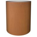 Cortenstaal plantenbak Standard cylinder 52x40cm op wielen