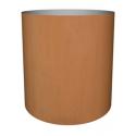 Cortenstaal plantenbak Standard cylinder 77x70cm op wielen