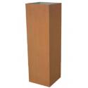 Cortenstaal plantenbak Trend hoog 122x38x38cm op wielen
