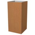 Cortenstaal plantenbak Trend hoog 62x30x30cm op wielen