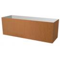 Cortenstaal plantenbak Trend rechthoekig 95x30x32cm op een ring