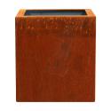 Cortenstaal plantenbak Trend Topper vierkant 38x38x40cm op wielen