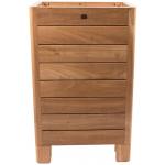 Houten plantenbak high L 76x42x98 cm naturel