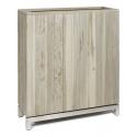 Houten plantenbak rectangle L 94x34x105 cm teak vintage grijs