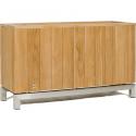 Houten plantenbak rectangle M 100x35x60 cm teak vintage naturel