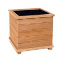 Houten plantenbak square M 60x60x48 cm FSC