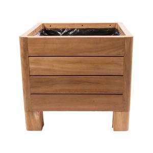 Houten plantenbak square S 50x50x45 cm naturel