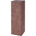 Plantenzuil Polystone square L 30x30x100 cm bruin