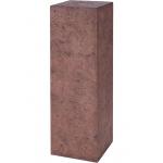 Plantenzuil Polystone square L 30x30x100 cm bruin