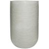 Hoge pot Ridged Horizontal Cody High L Cement 42x70 cm hoge ronde bloempot