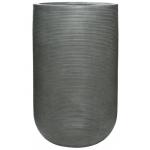 Hoge pot Ridged Horizontal Cody High L Dark grey 42x70 cm hoge ronde bloempot