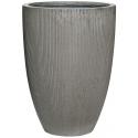 Hoge pot Ridged Vertical Ben High L Dark grey 40x55 cm hoge ronde bloempot