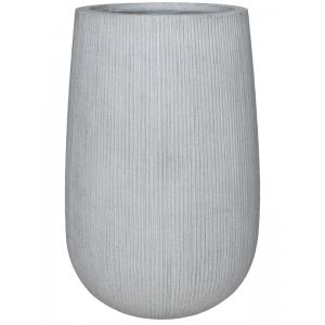 Hoge pot Ridged Vertical Patt High M Cement 44x66 cm hoge ronde bloempot