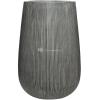 Hoge pot Ridged Vertical Patt High M Dark grey 44x66 cm hoge ronde bloempot