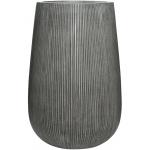 Hoge pot Ridged Vertical Patt High M Dark grey 44x66 cm hoge ronde bloempot