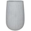 Hoge pot Ridged Vertical Patt High S Cement 29x43 cm hoge ronde bloempot