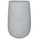 Hoge pot Ridged Vertical Patt High S Cement 29x43 cm hoge ronde bloempot