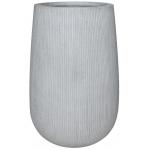 Hoge pot Ridged Vertical Patt High S Cement 29x43 cm hoge ronde bloempot