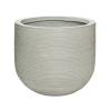 Pot Ridged Horizontal Cody M Cement 35x31 cm ronde bloempot