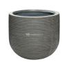 Pot Ridged Horizontal Cody M Dark grey 35x31 cm ronde bloempot