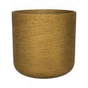 Pot Rough Charlie M Metallic Gold Fiberclay 18x18 cm gouden ronde bloempot