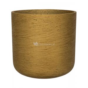 Pot Rough Charlie M Metallic Gold Fiberclay 18x18 cm gouden ronde bloempot