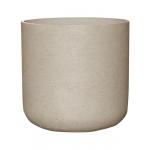 Pot Rough Charlie XXL Grey Washed Fiberclay 44x43 cm grijze ronde bloempot